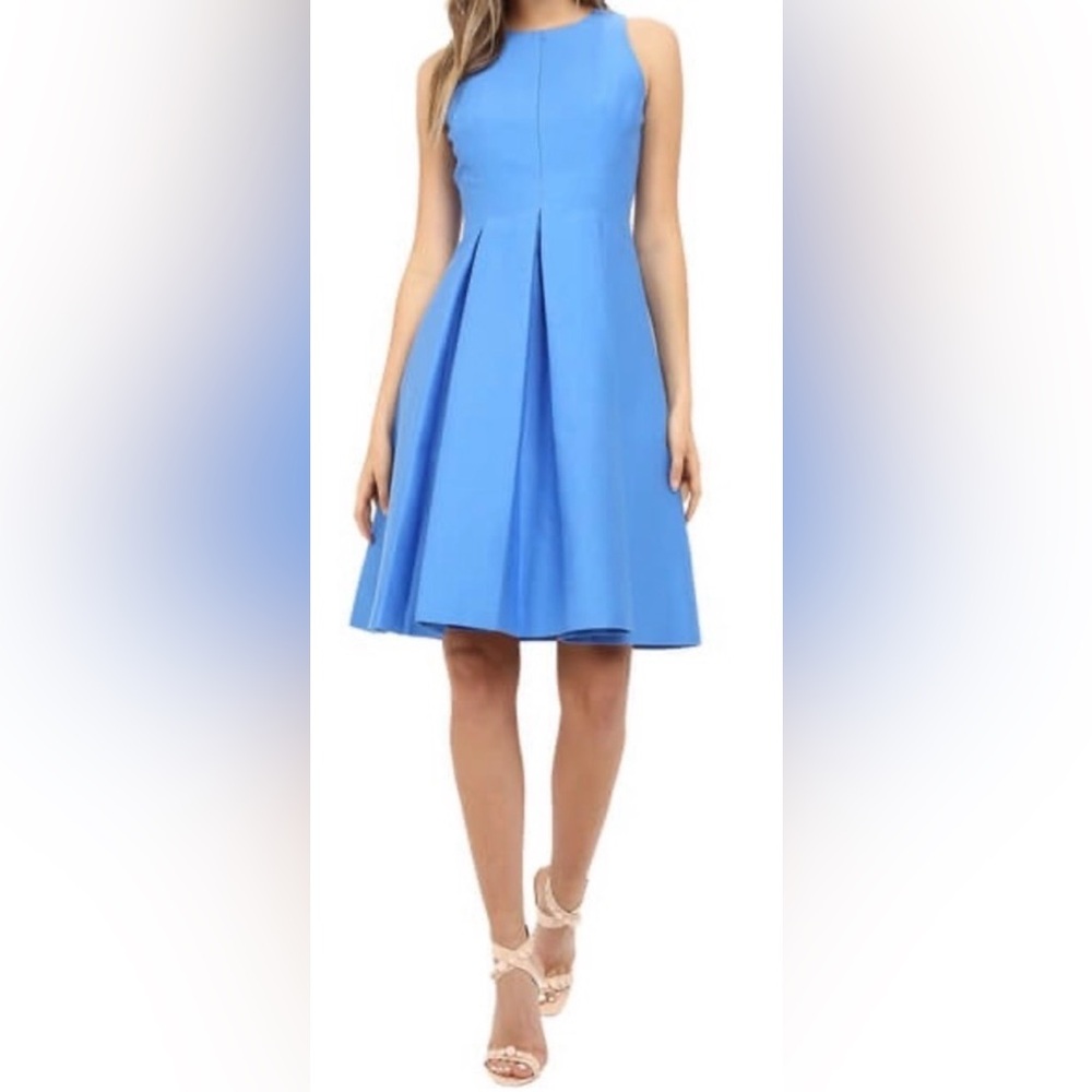Kate Spade Blue Fit & Flare Midi Dress